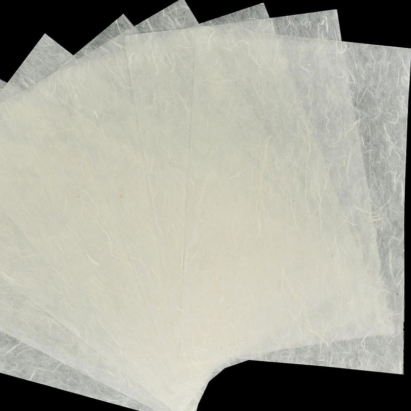 Phaicoilo 100 Sheets Mulberry Paper Sheets Washi Paper Rice Paper for Decoupage: A4 Rice Paper for Decoupage Printing Art Crafts DIY - Image 1